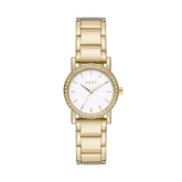 DKNY Women's Soho Quartz Stainless Steel Dress Watch, Color: Gold (Model: NY9204)